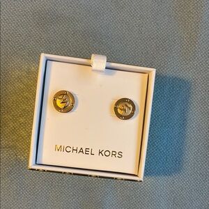 Brand New Michael Kors Gold Stud Earrings